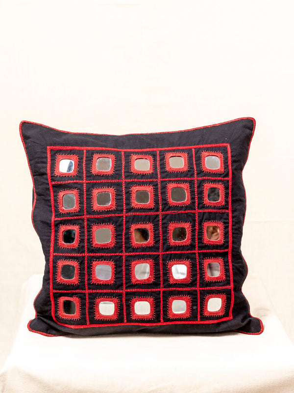 Cotton black cushion cover