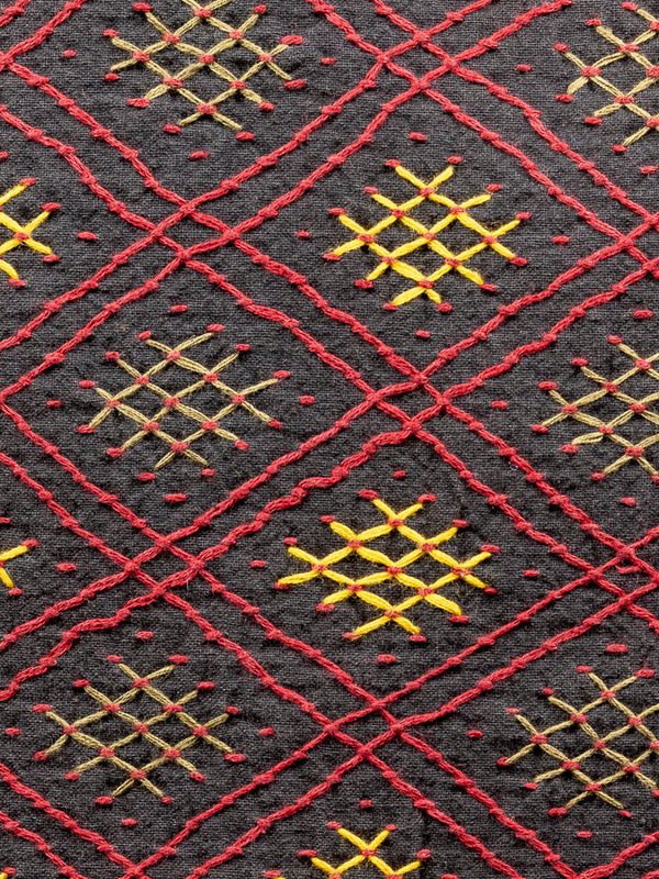 Cotton black cushion cover