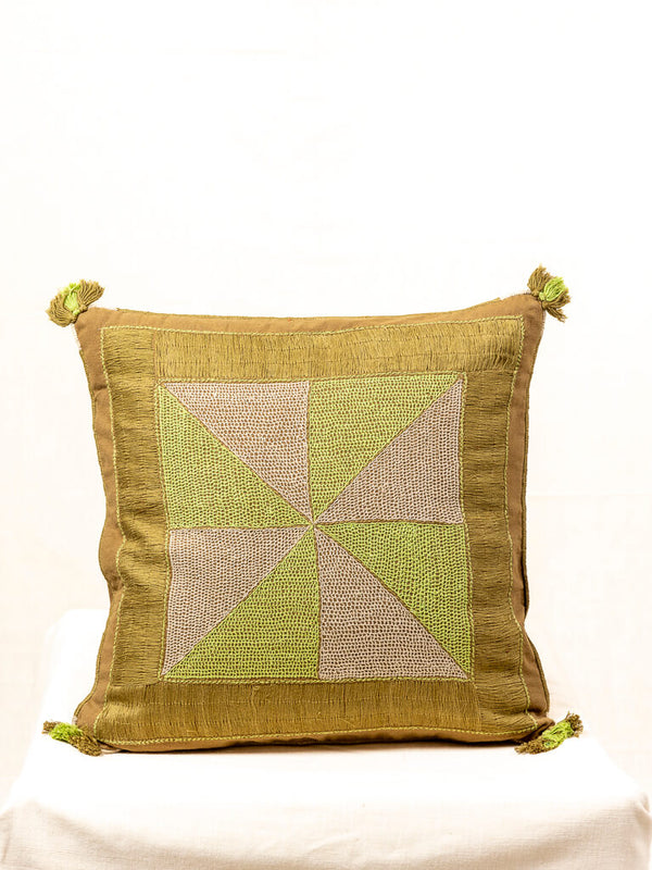 Cotton beige cushion cover