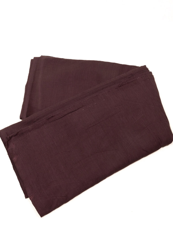 Khadi cotton cloth Solid brown