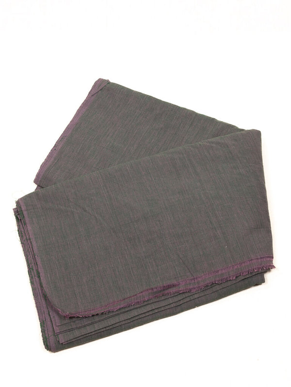Khadi cotton cloth purple by green dual tone