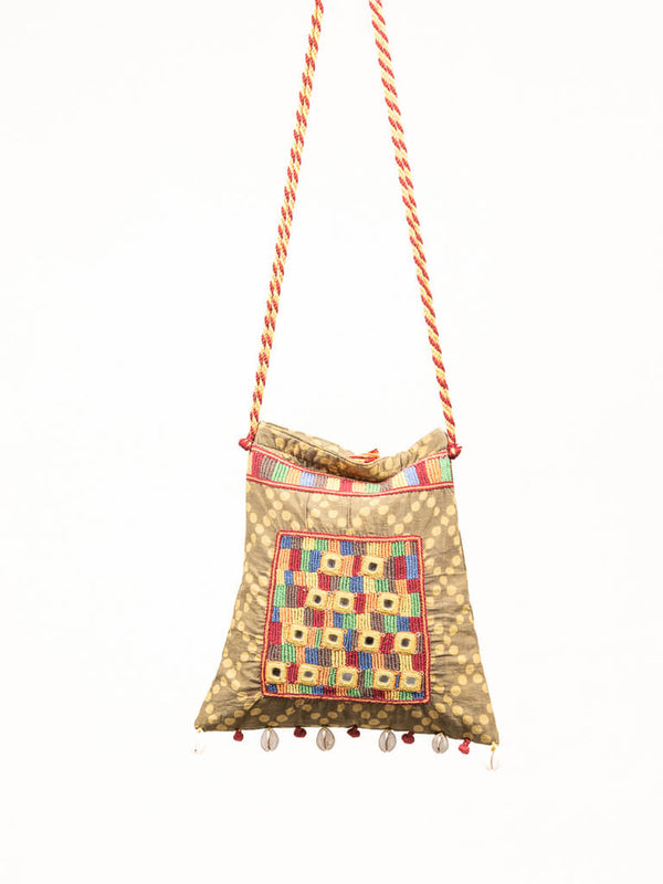 Green cotton bag