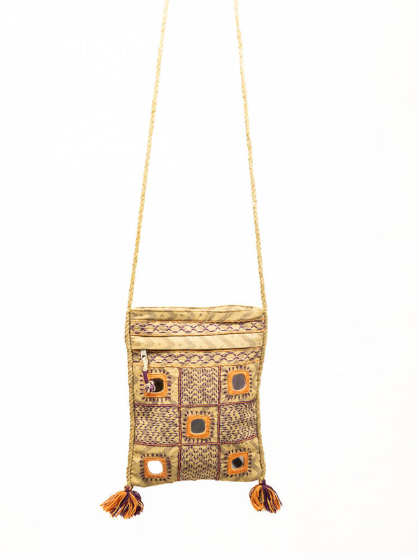 Blue denim  cotton bag