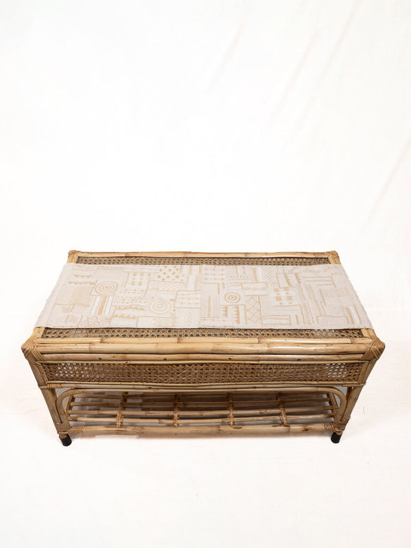 khadi cotton off white table runner