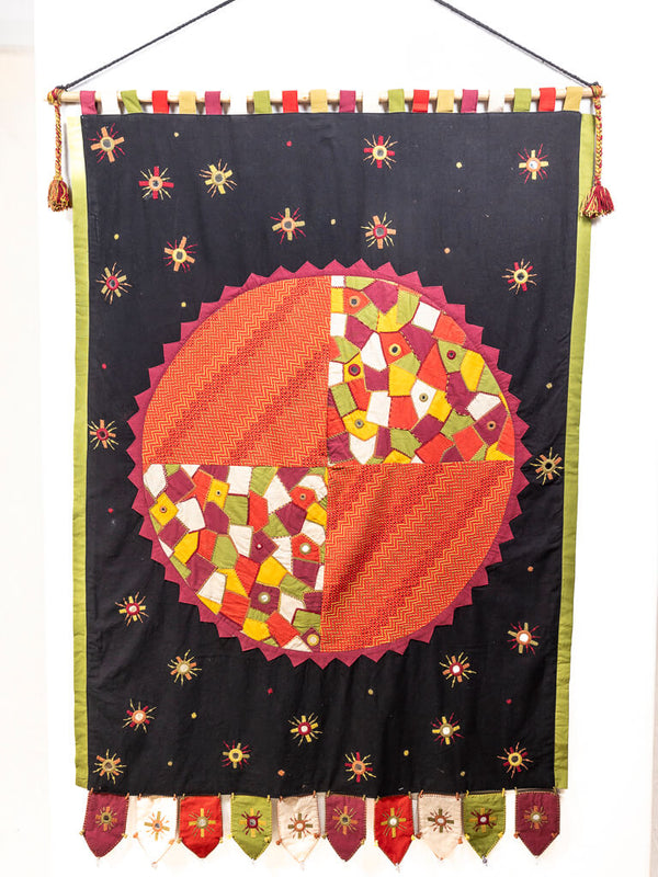 Cotton black wall hanging